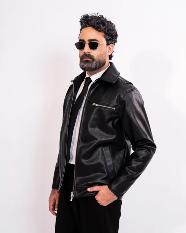ARZAAL'S THE RICH BALCK LEATHER JACKET ST01