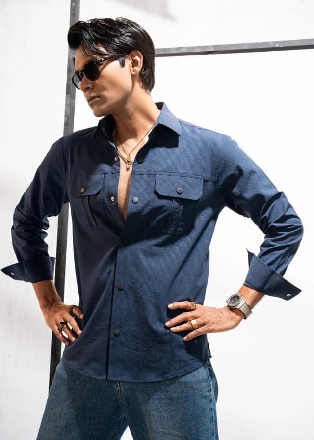 Dark Blue Shirt