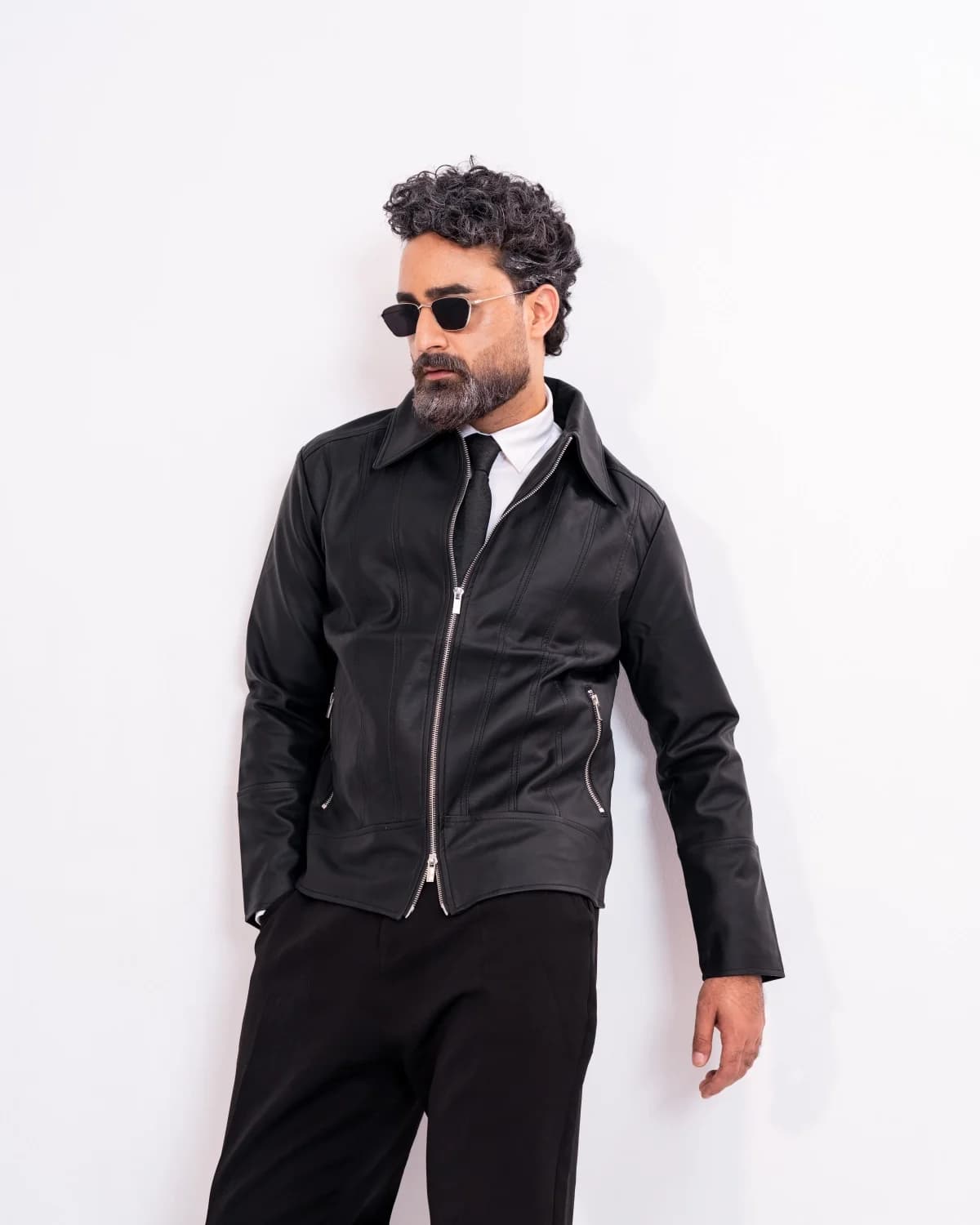 ARZAAL'S BLACK MATE LEATHER JACKET ST5 thumbnail 1