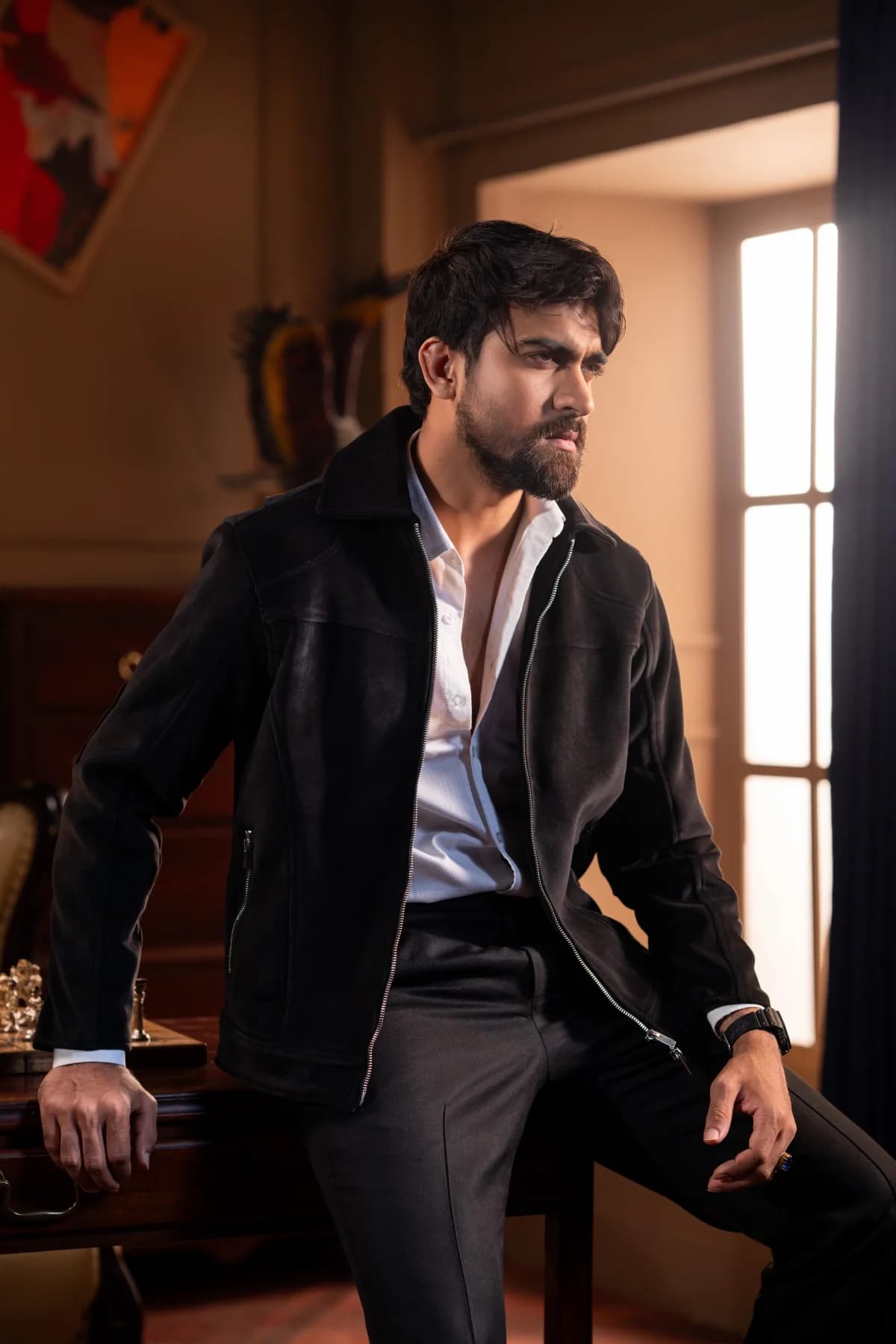 ARZAAL'S BLACK FAUX FUR JACKET ST3 thumbnail 1