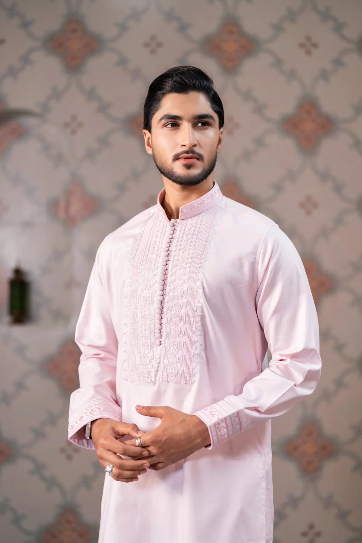 ARZAALS POWDER PINK MUGHAL STA07 thumbnail 1
