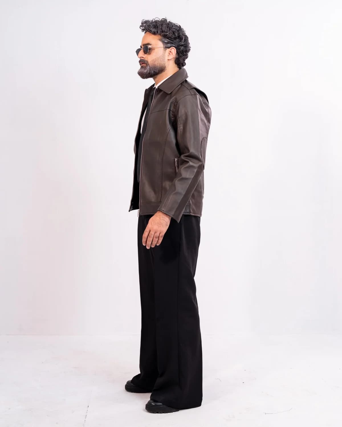 ARZAAL'S THE RICH DARK CHOCOLATE LEATHER JACKET ST3 thumbnail 1