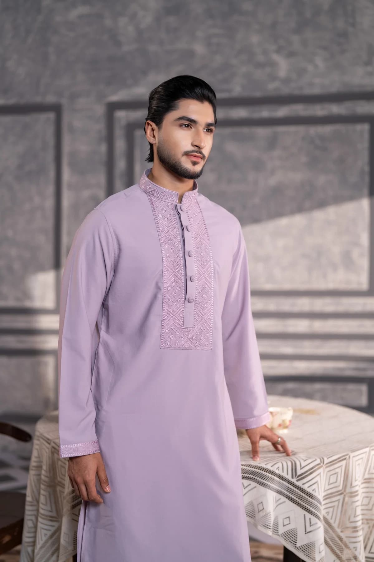 ARZAALS MUTED LAVENDER MEHFIL STA10 thumbnail 1