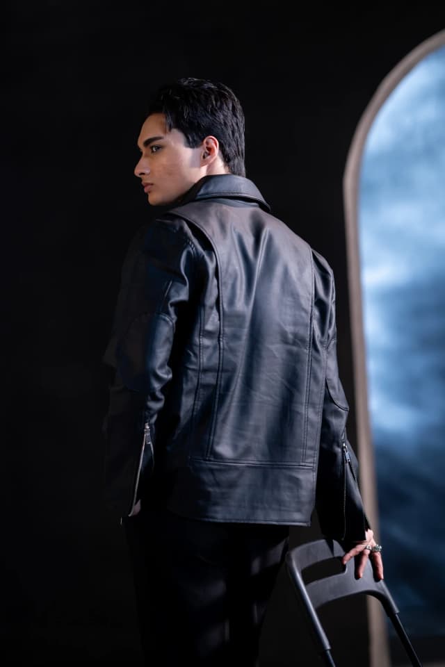 ARZAAL'S BLACK MATE LEATHER JACKET ST3