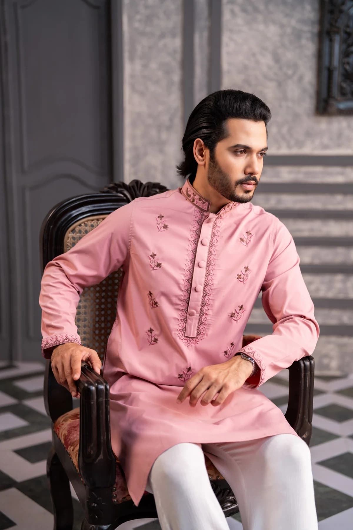 ARZAALS SHEHZAD SALMON PINK STA13 thumbnail 1