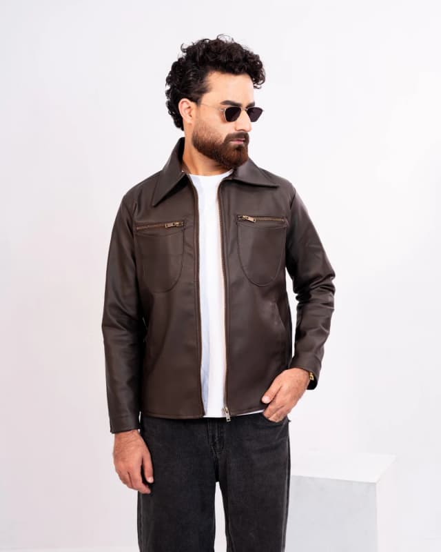 ARZAAL'S THE RICH DARK CHOCOLATE LEATHER JACKET ST8