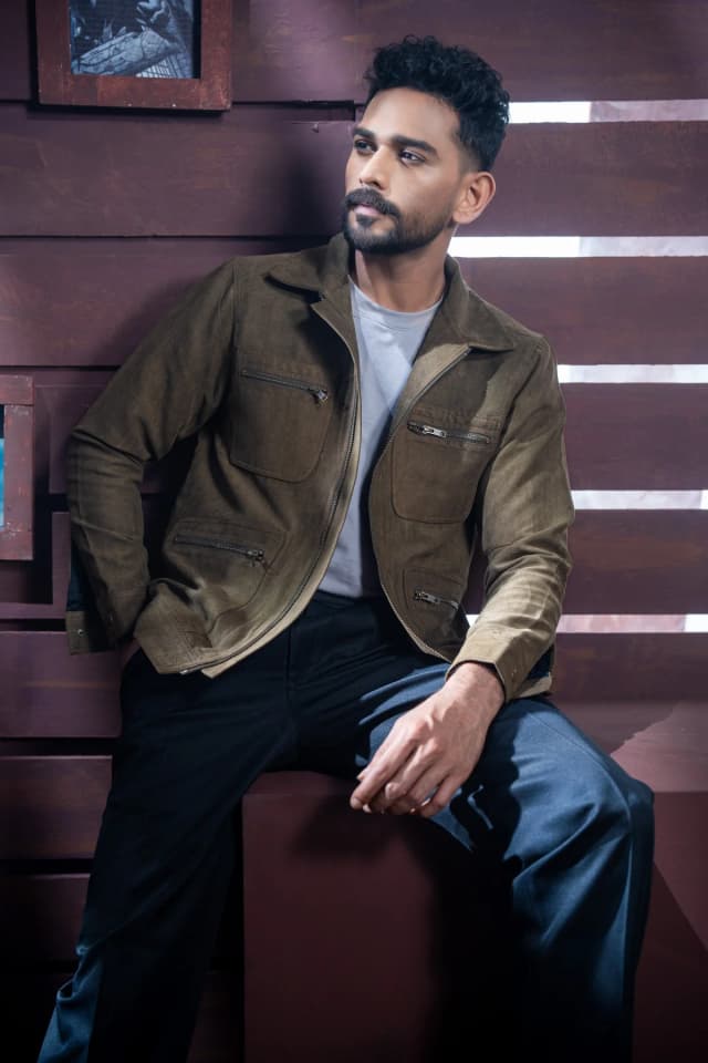 Green Suede Leather Jacket ST11