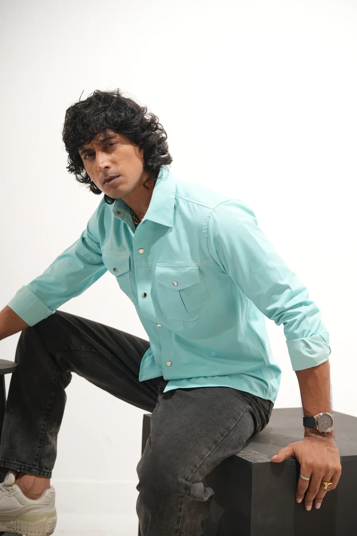 Electric Blue Shirt thumbnail 4