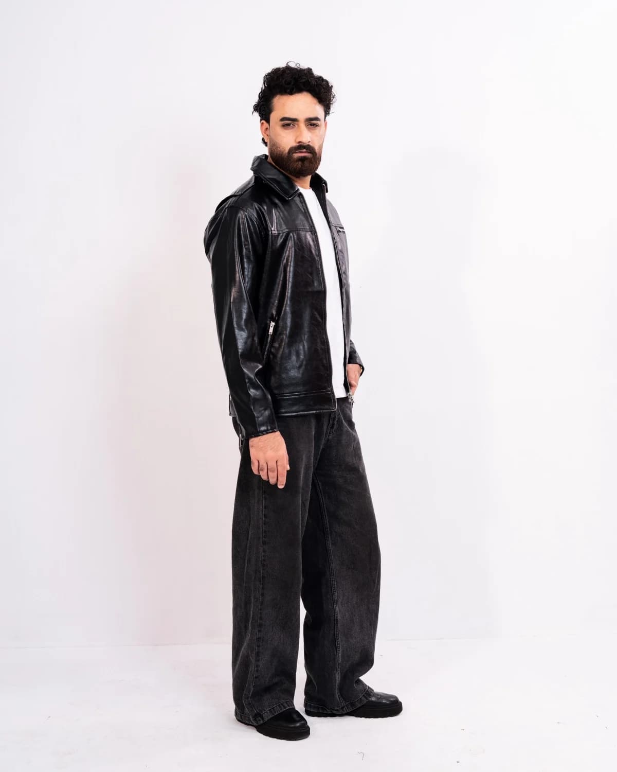 ARZAAL'S THE RICH BLACK LEATHER JACKET ST2 thumbnail 6