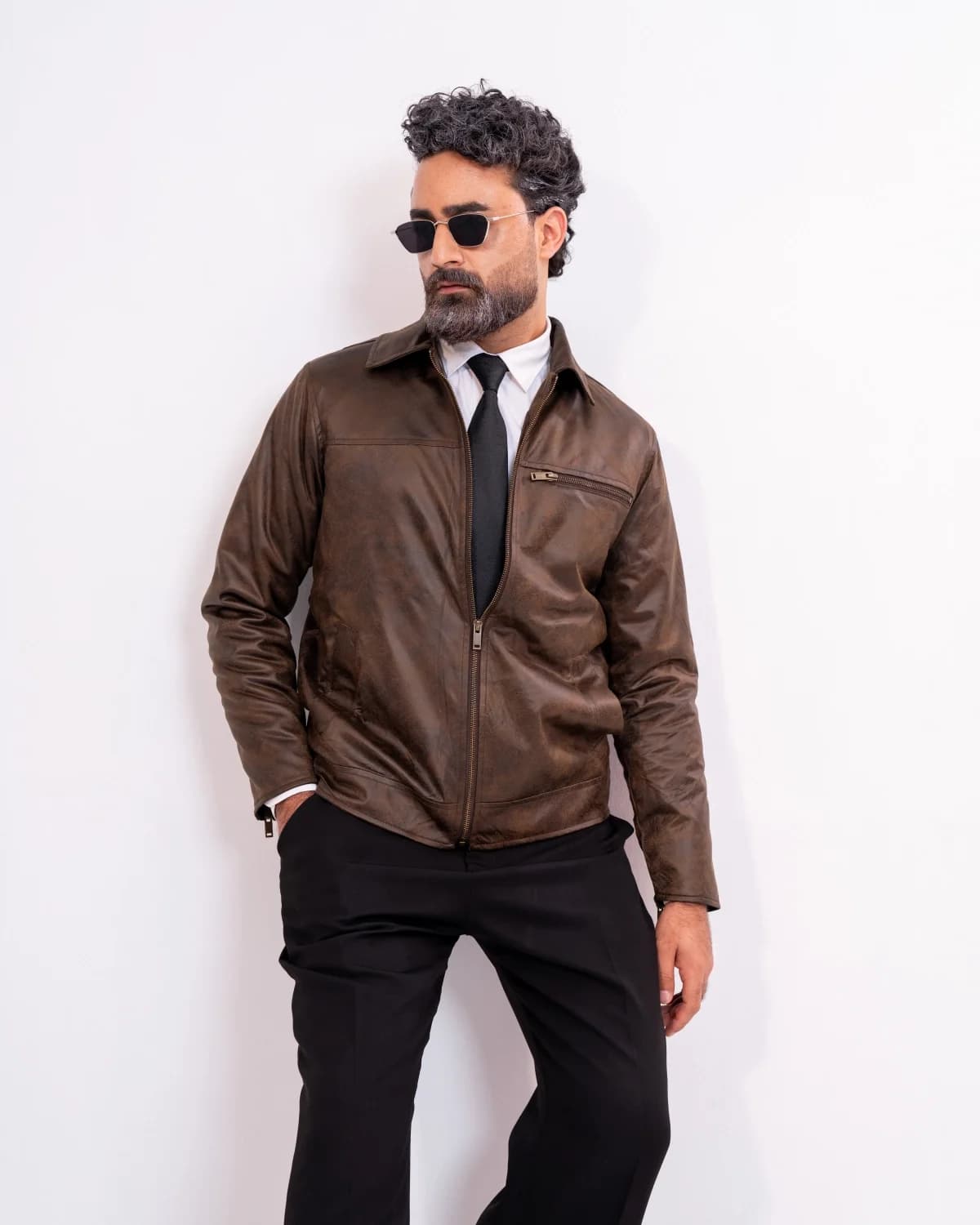 ARZAAL'S THE PULLUP BROWN SUEDE LEATHER JACKET ST01 thumbnail 2