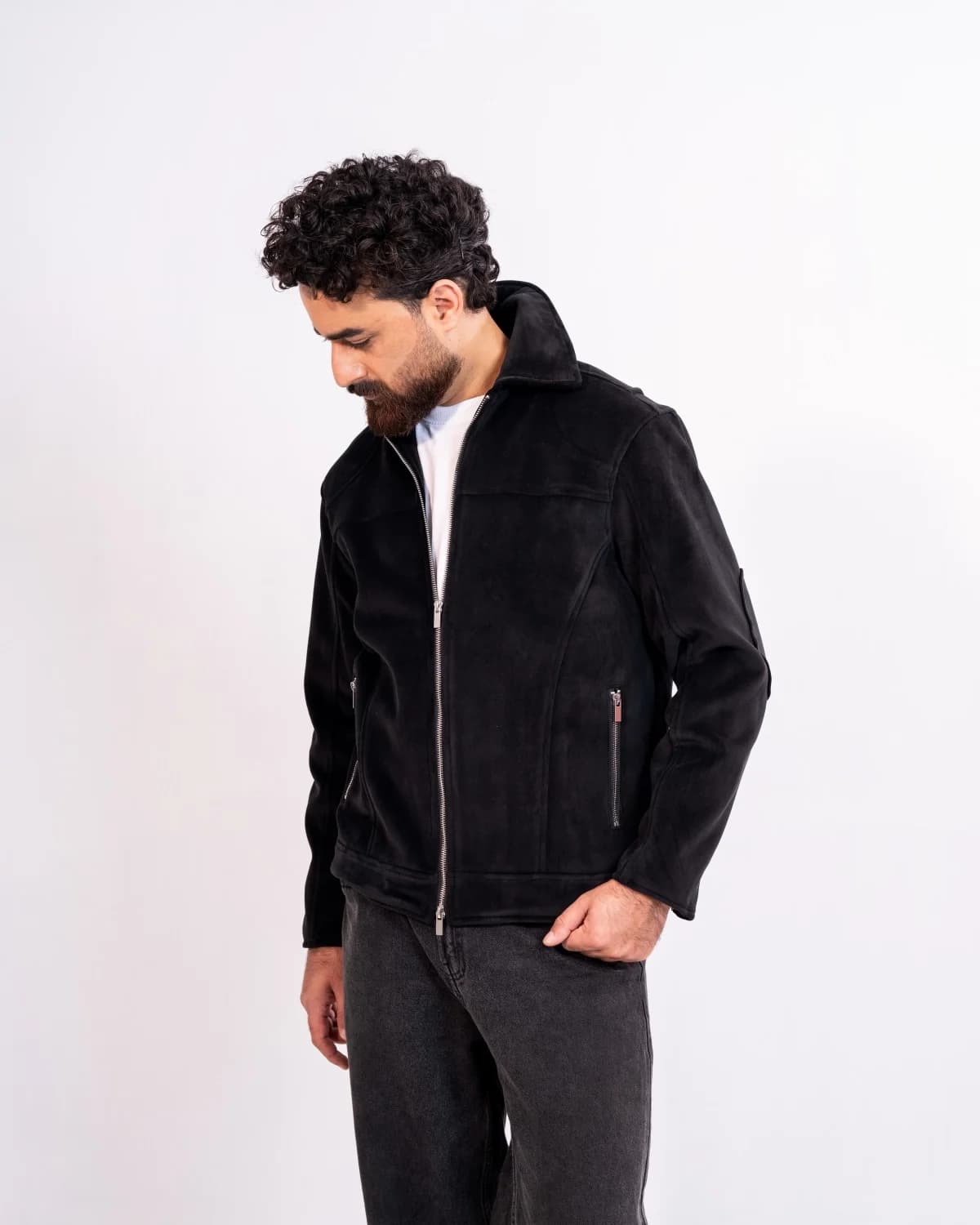 ARZAAL'S BLACK FAUX FUR JACKET ST3 thumbnail 5
