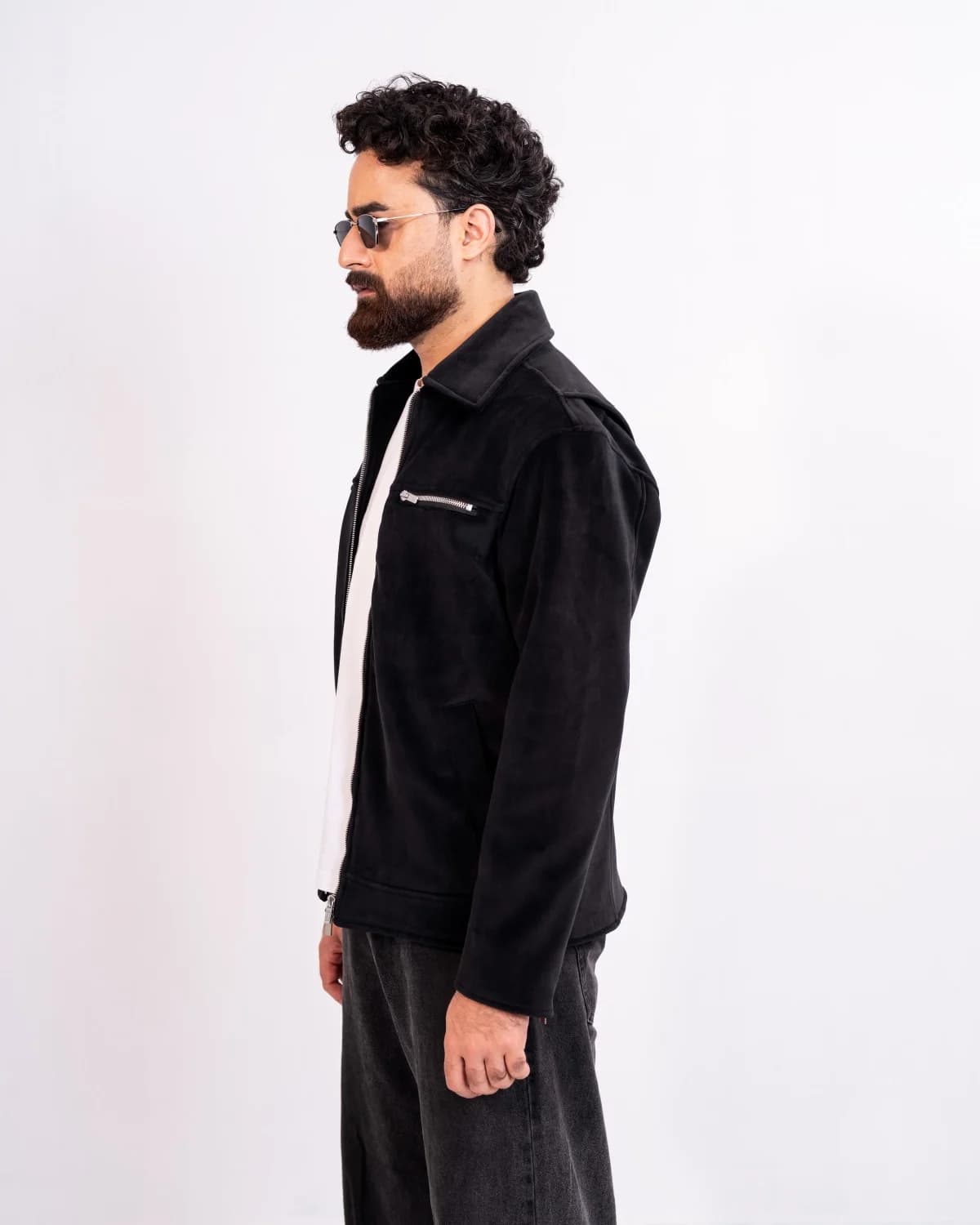 ARZAAL'S BLACK FAUX FUR JACKET ST01 thumbnail 3