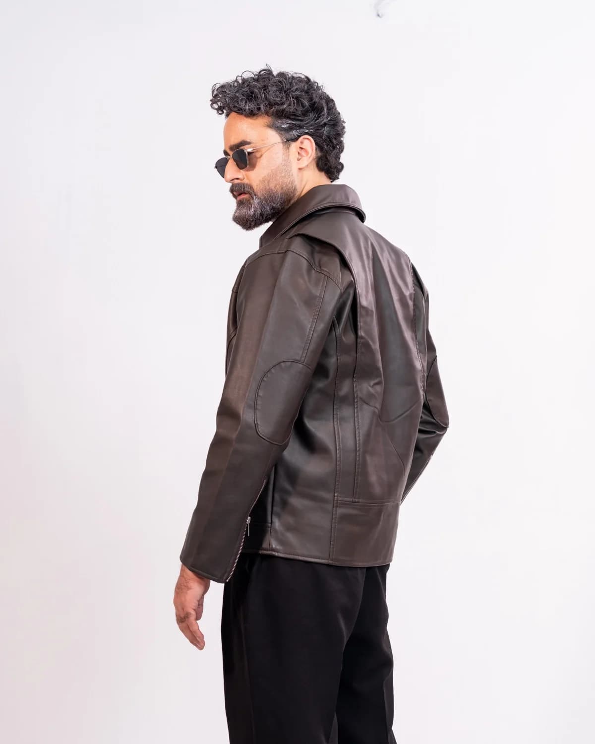 ARZAAL'S THE RICH DARK CHOCOLATE LEATHER JACKET ST3 thumbnail 4
