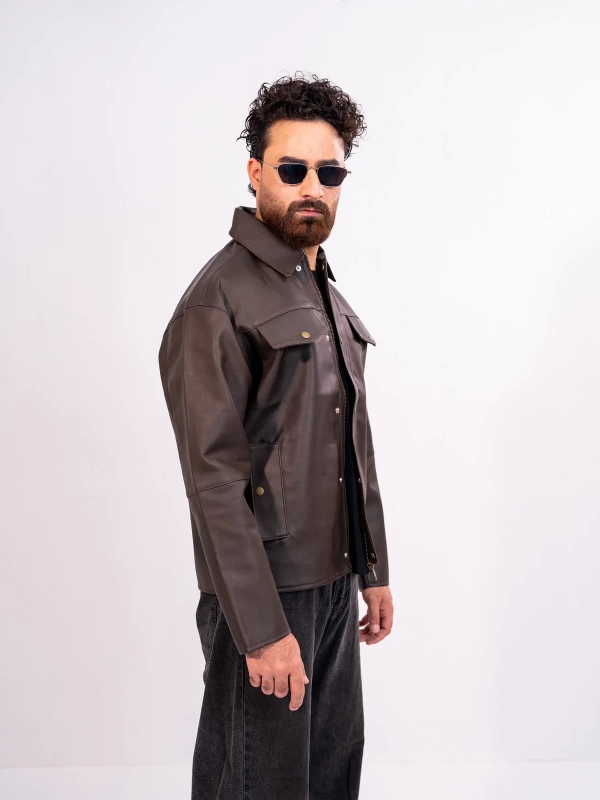 ARZAAL'S THE RICH DARK CHOCOLATE LEATHER JACKET ST4 thumbnail 6