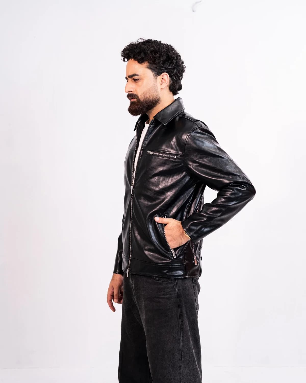 ARZAAL'S THE RICH BLACK LEATHER JACKET ST2 thumbnail 4