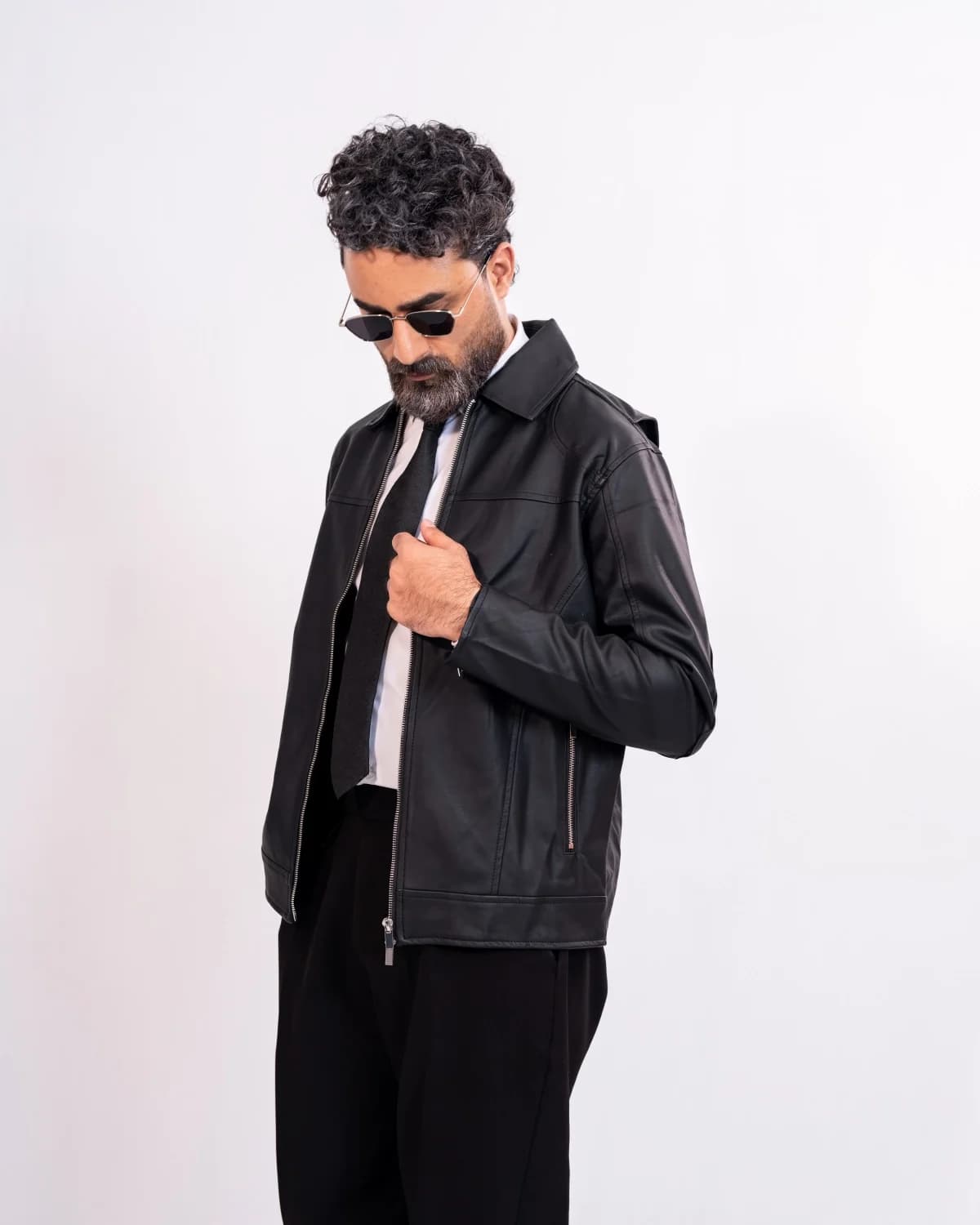 ARZAAL'S BLACK MATE LEATHER JACKET ST3 thumbnail 3