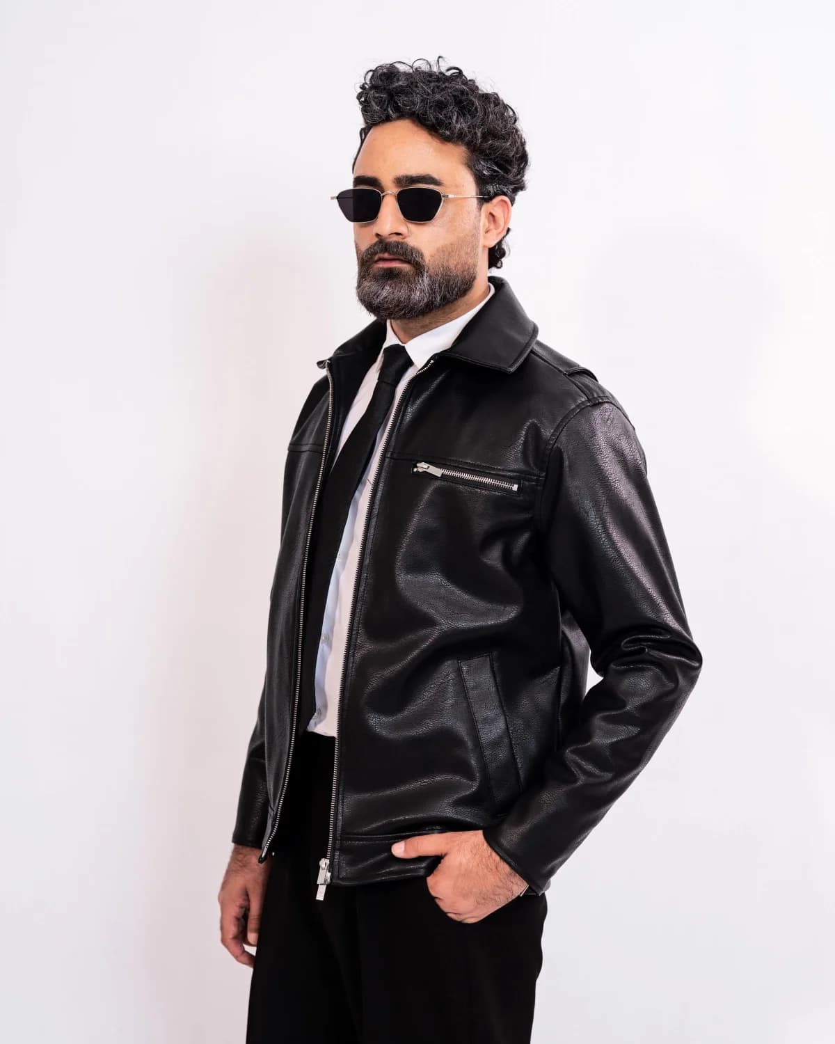 ARZAAL'S THE RICH BALCK LEATHER JACKET ST01 thumbnail 2