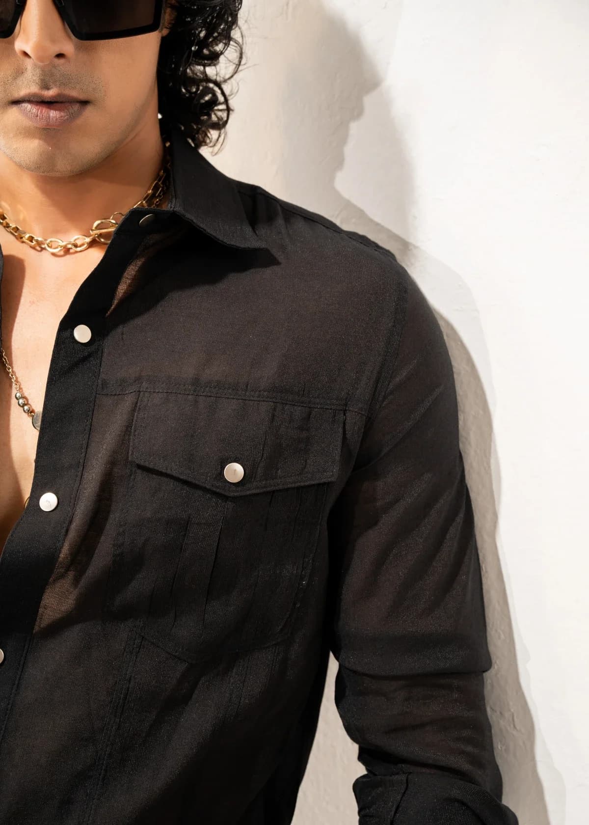 Black Transparent Shirt thumbnail 3