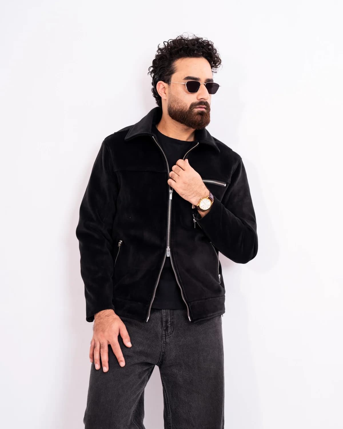 ARZAAL'S BLACK FAUX FUR JACKET ST2 thumbnail 4