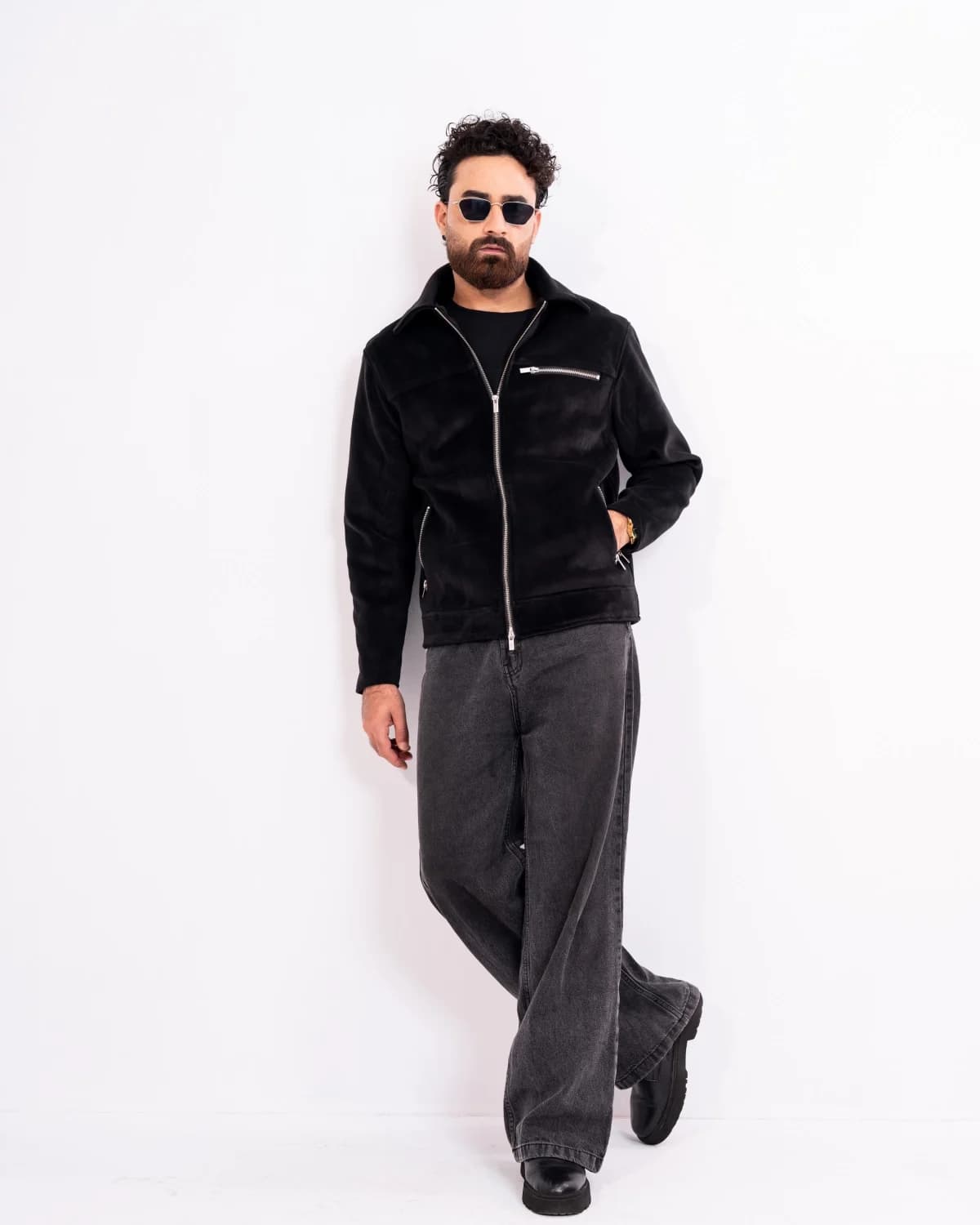 ARZAAL'S BLACK FAUX FUR JACKET ST2 thumbnail 6