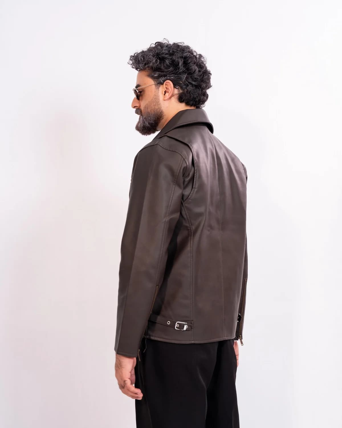 ARZAAL'S THE RICH DARK CHOCOLATE LEATHER JACKET ST01 thumbnail 3