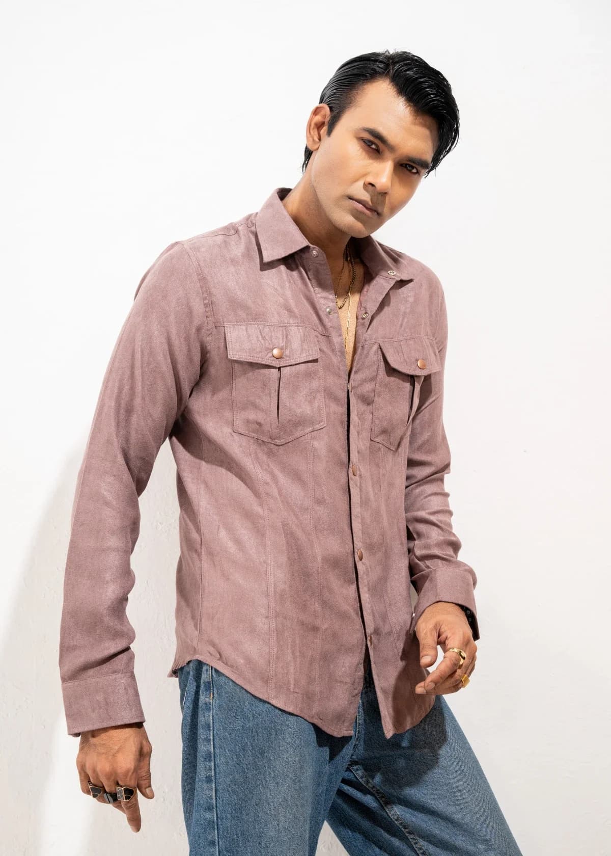 Salmon Gray Shirt thumbnail 5