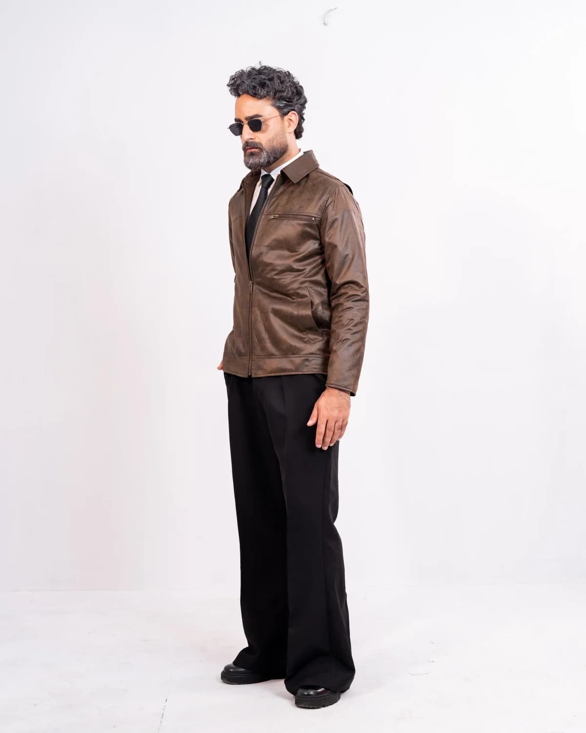ARZAAL'S THE PULLUP BROWN SUEDE LEATHER JACKET ST01 thumbnail 3