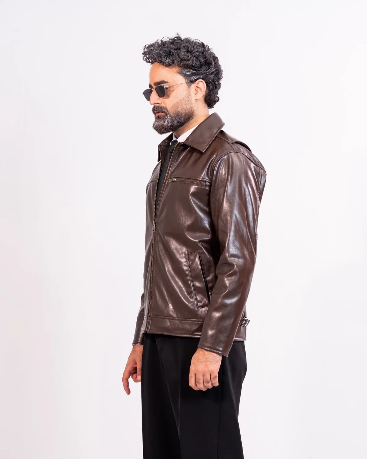 ARZAAL'S THE RICH CHESTNUT BROWN LEATHER JACKET ST01 thumbnail 4