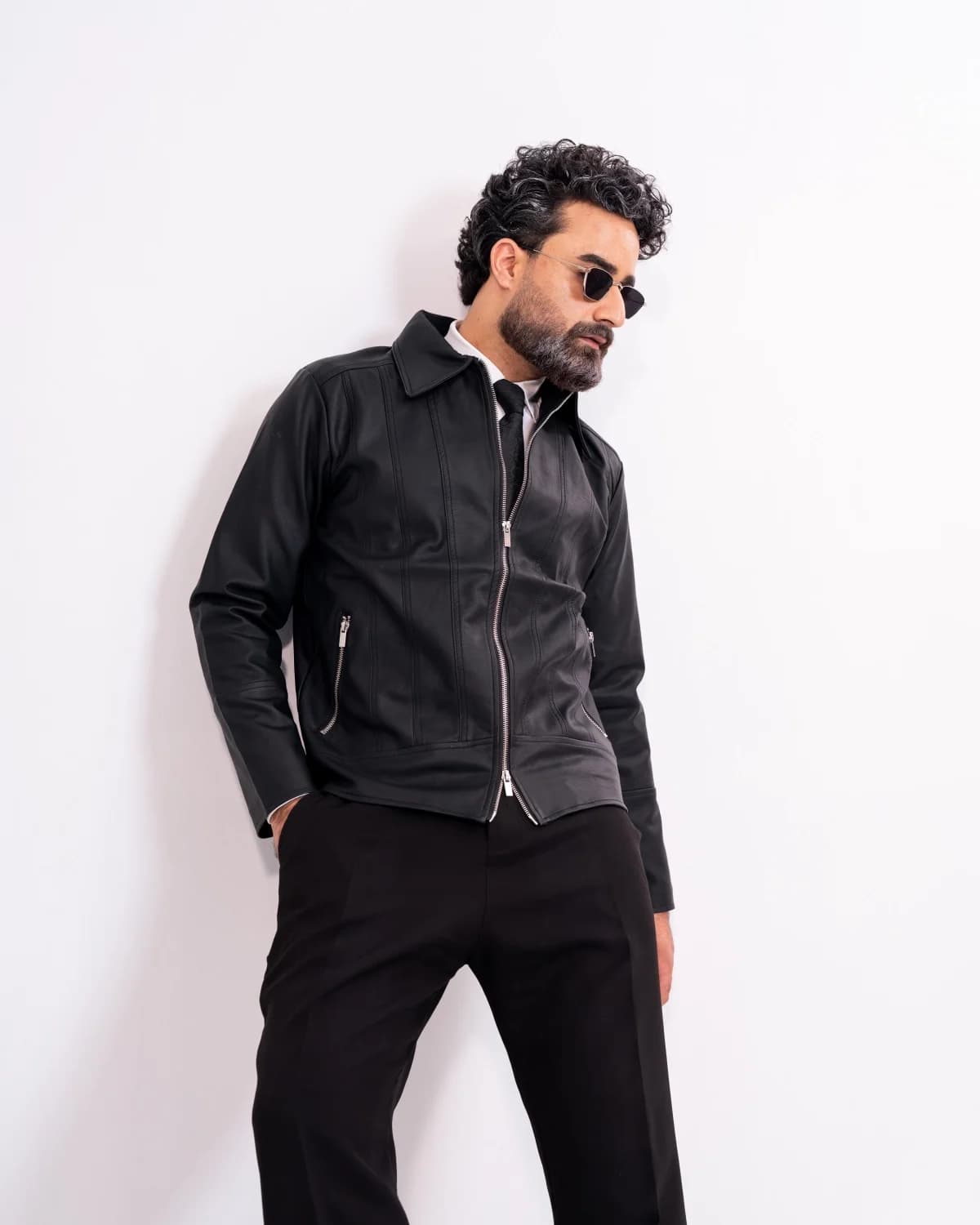 ARZAAL'S BLACK MATE LEATHER JACKET ST5 thumbnail 3