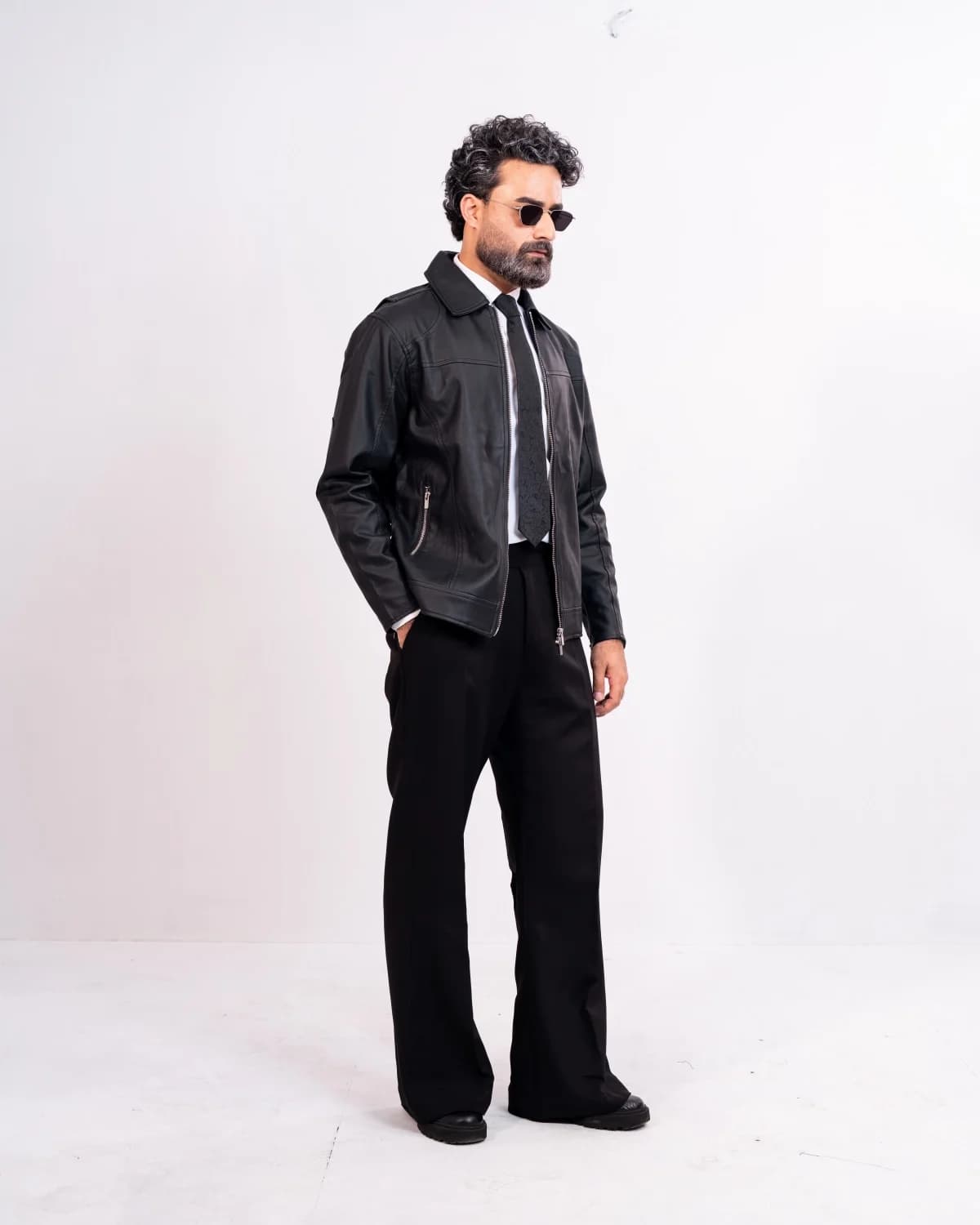 ARZAAL'S BLACK MATE LEATHER JACKET ST3 thumbnail 4