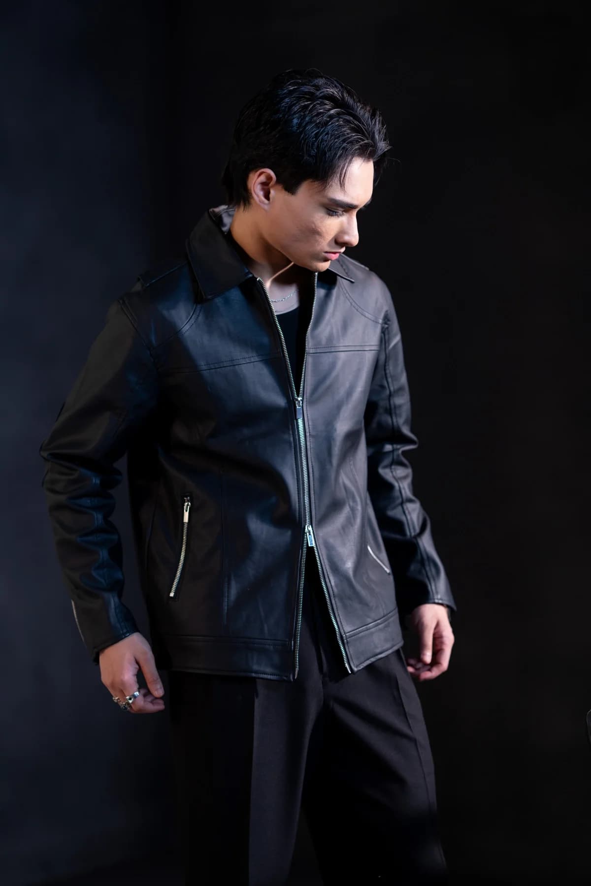ARZAAL'S BLACK MATE LEATHER JACKET ST3 thumbnail 8