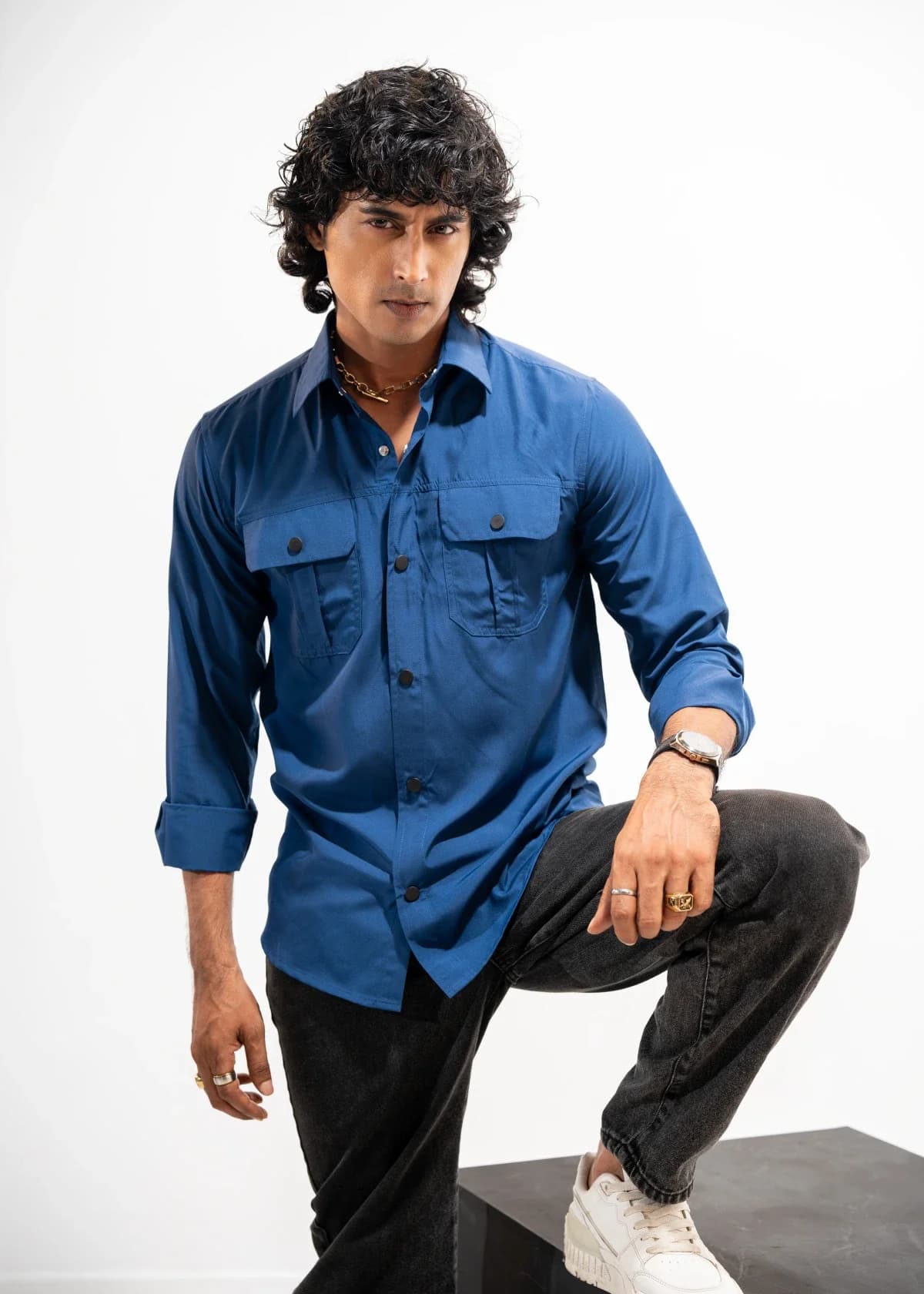 Dark Midnight Blue shirt thumbnail 4